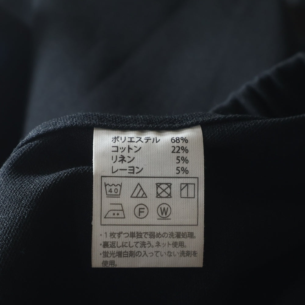 COOTIE PRODUCTIONS(クーティー プロダクションズ) 25SS Leno Cloth Squeeze Holes Skipper スクイーズホールズスキッパー Vネック長袖Tシャツ ブラック CTE-25S405