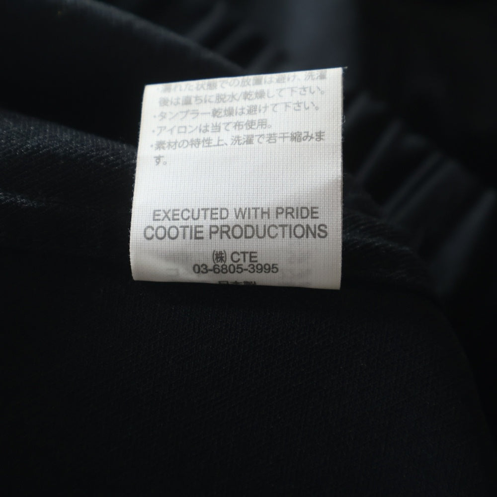 COOTIE PRODUCTIONS(クーティー プロダクションズ) 25SS Leno Cloth Squeeze Holes Skipper スクイーズホールズスキッパー Vネック長袖Tシャツ ブラック CTE-25S405