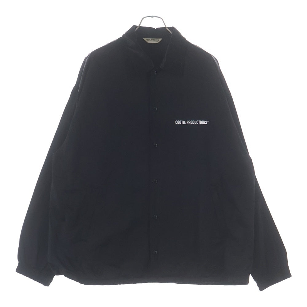 COOTIE PRODUCTIONS(クーティー プロダクションズ) 21SS R/C Satin Coach Jacket プリント サテンコーチジャケット ブラックCTE-21S208