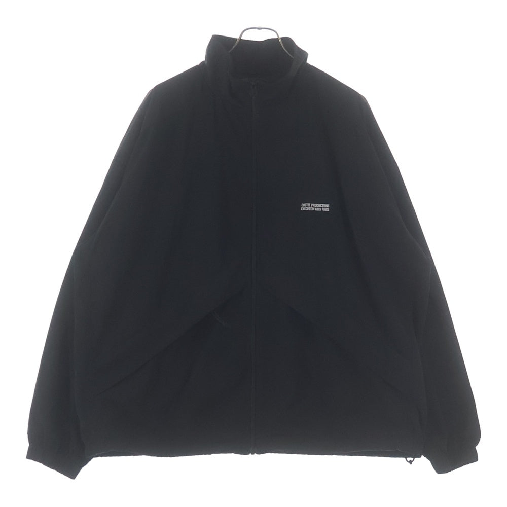 COOTIE PRODUCTIONS(クーティー プロダクションズ) 23SS Polyester OX Raza Track Jacket ロゴ刺繍 ラサ トラックジャケット ブラック CTE-23S207