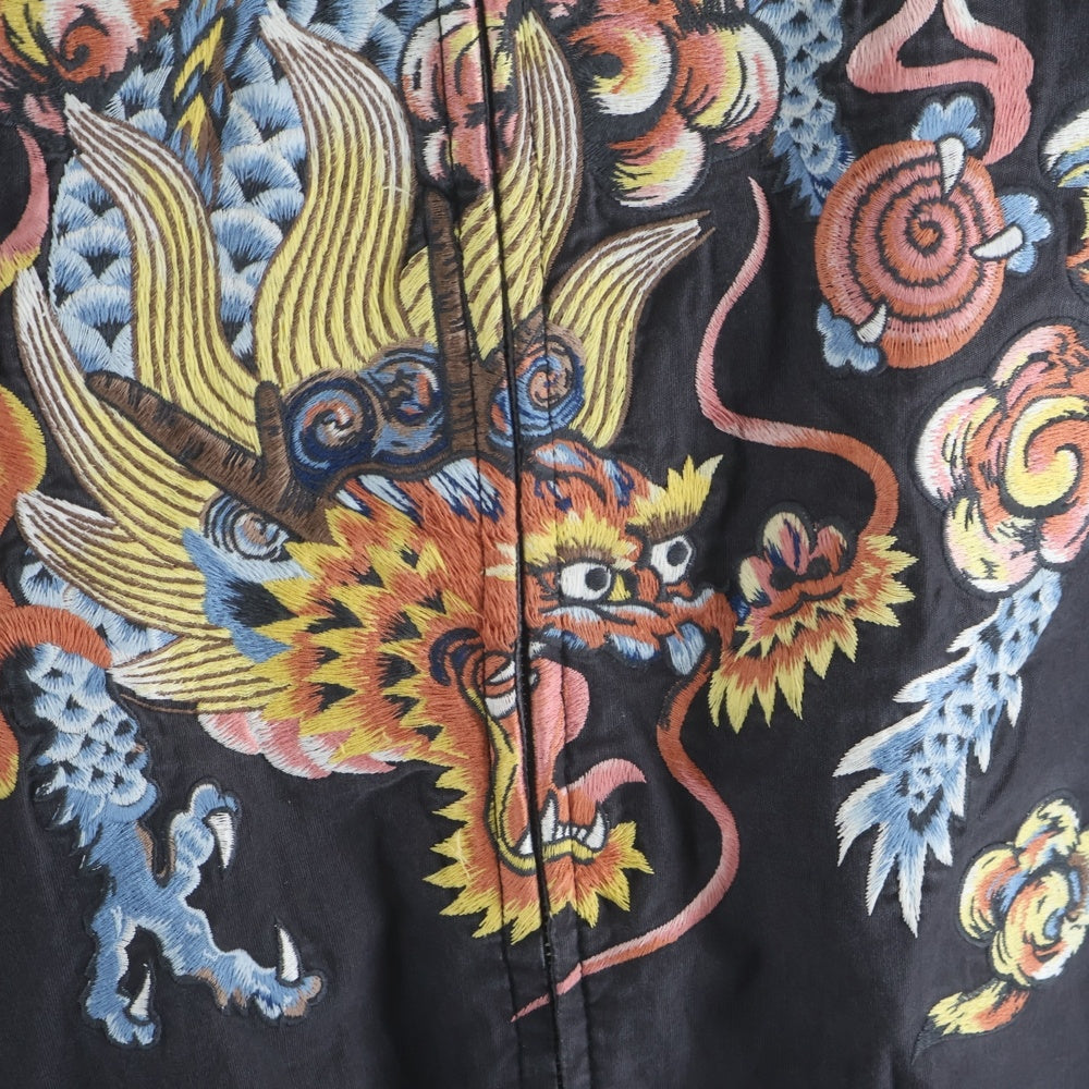 NEIGHBORHOOD(ネイバーフッド) SOUVENIR C-JKT スーベニア刺繍 ジップアップブルゾン ブラック 211AQNH-JKM04