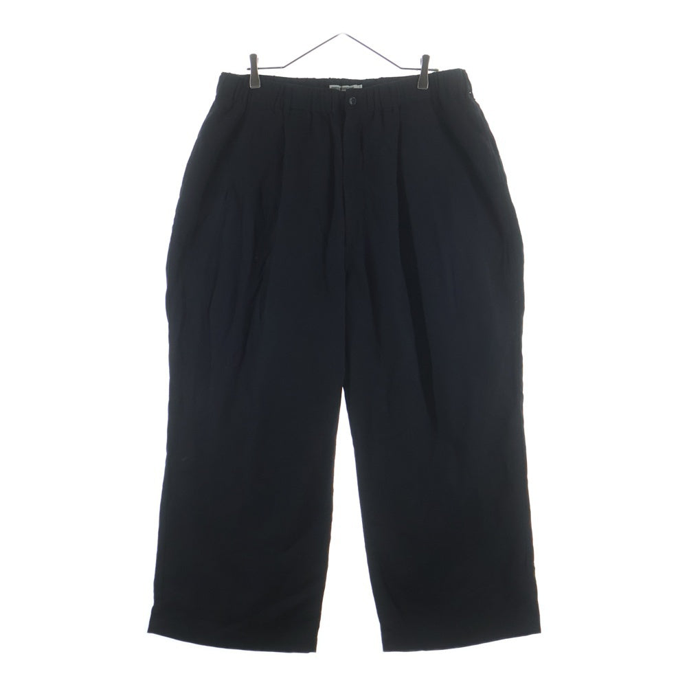 COOTIE PRODUCTIONS(クーティー プロダクションズ) 23SS Garment Dyed Double Cloth 2 Tuck Wide Easy Trousers 2タック ワイドイージーパンツ ブラック CTE-23S102