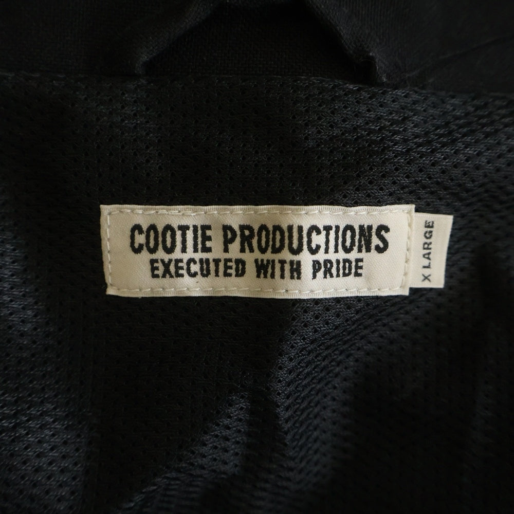 COOTIE PRODUCTIONS(クーティー プロダクションズ) 22AW Raza Track Jacket ロゴ刺繍 トラックジャケット ブラック CTE-22A204