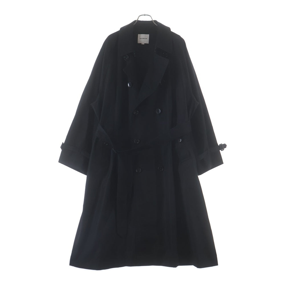 COOTIE PRODUCTIONS(クーティー プロダクションズ) 25SS Error Fit Trench Coat エラーフィット トレンチコート ロングコート ブラック CTE-25S204