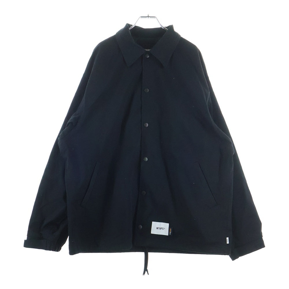 WTAPS(ダブルタップス) 25SS Chief Jacket Nyco Twill Cordura ナイロンツイル コーチジャケット ブラック 251TQDT-JKM01