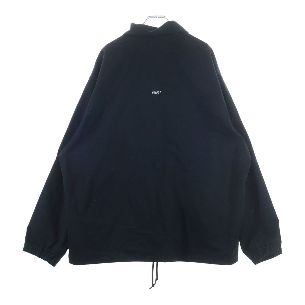WTAPS(ダブルタップス) 25SS Chief Jacket Nyco Twill Cordura ナイロンツイル コーチジャケット ブラック 251TQDT-JKM01