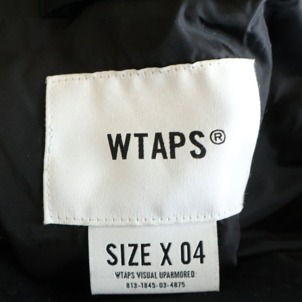 WTAPS(ダブルタップス) 25SS Chief Jacket Nyco Twill Cordura ナイロンツイル コーチジャケット ブラック 251TQDT-JKM01