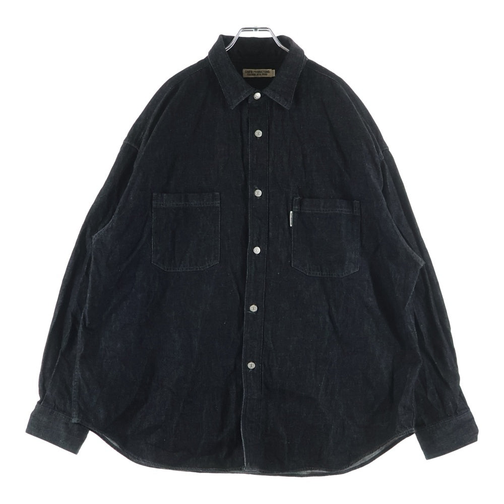 COOTIE PRODUCTIONS(クーティー プロダクションズ) 22AW Denim Work Shirt デニムワークシャツ 長袖シャツ インディゴ CTE-22A410