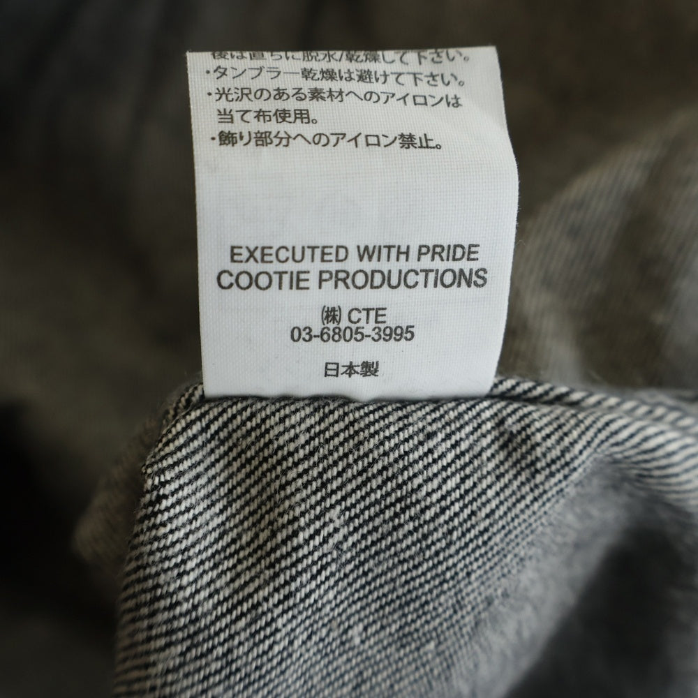 COOTIE PRODUCTIONS(クーティー プロダクションズ) 22AW Denim Work Shirt デニムワークシャツ 長袖シャツ インディゴ CTE-22A410