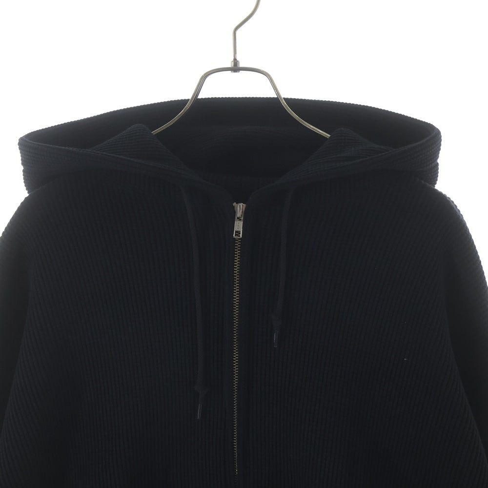 COOTIE PRODUCTIONS(クーティー プロダクションズ) 24AW N/C Waffle Zip Hoodie ワッフル ジップアップフーディー パーカー ブラック CTE-24A318