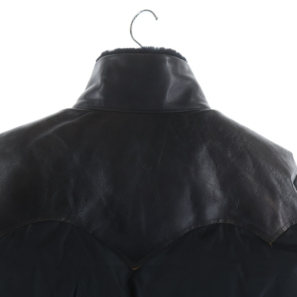 ROCKY MOUNTAIN(ロッキーマウンテン) CHRISTY JACKET for MOONLOID クリスティ レザーダウンジャケット ブラック 290-242-24