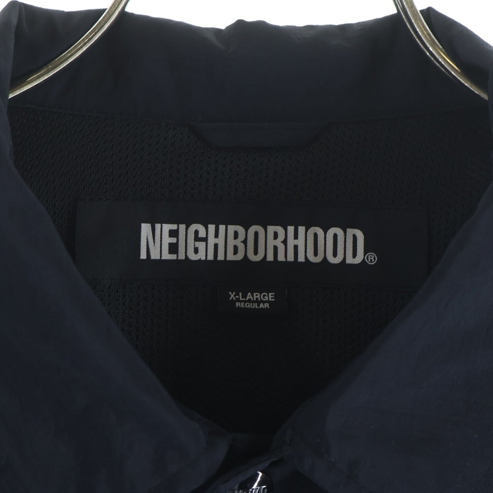 NEIGHBORHOOD(ネイバーフッド) プリント コーチジャケット ナイロンジャケット ブラック 252TSNH-JKM01S