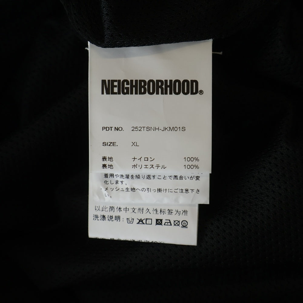 NEIGHBORHOOD(ネイバーフッド) プリント コーチジャケット ナイロンジャケット ブラック 252TSNH-JKM01S