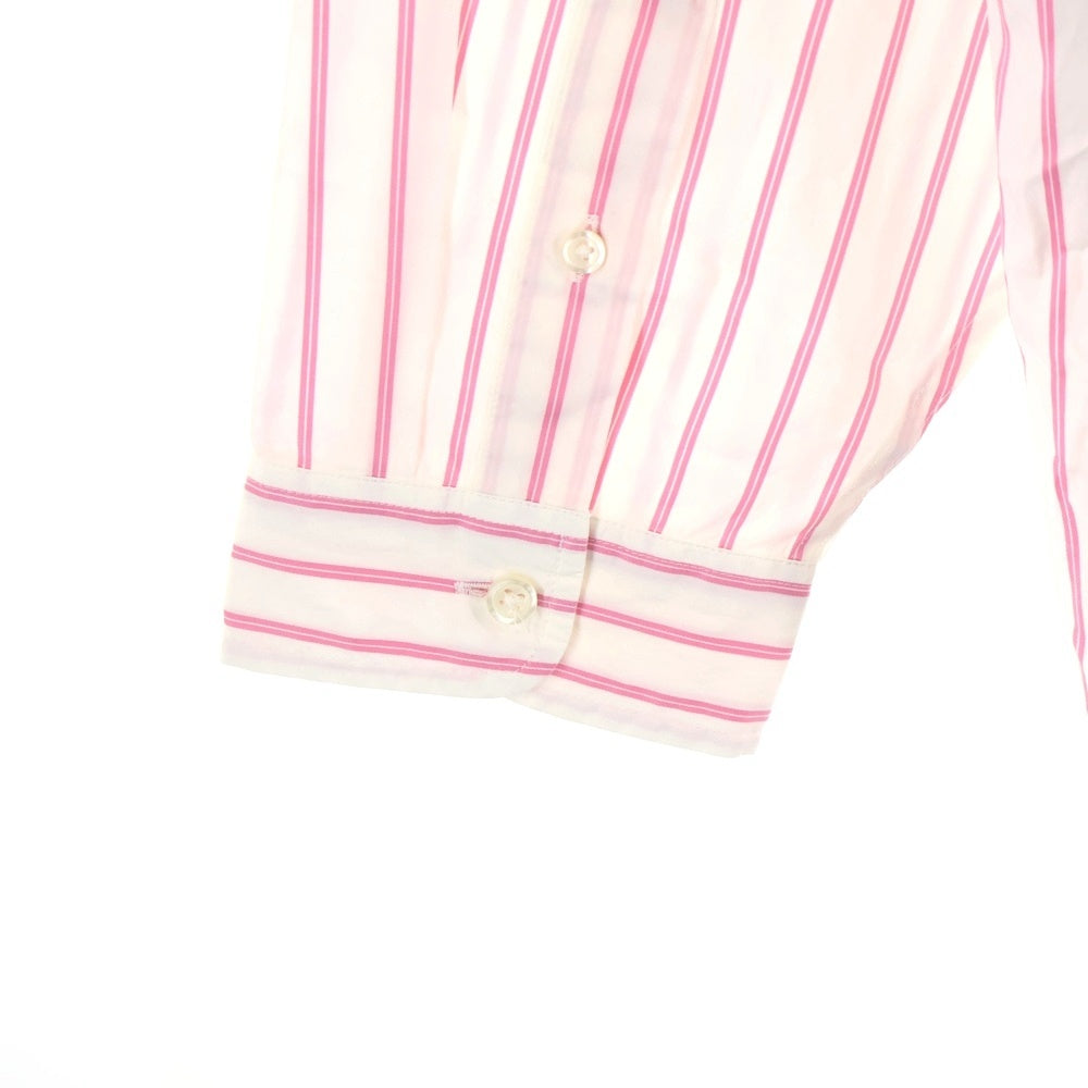 SUPREME(シュプリーム) 24SS ×MM6 Maison Margiela Stripe Shirt マルジェラ ストライプ長袖シャツ ピンク/ホワイト