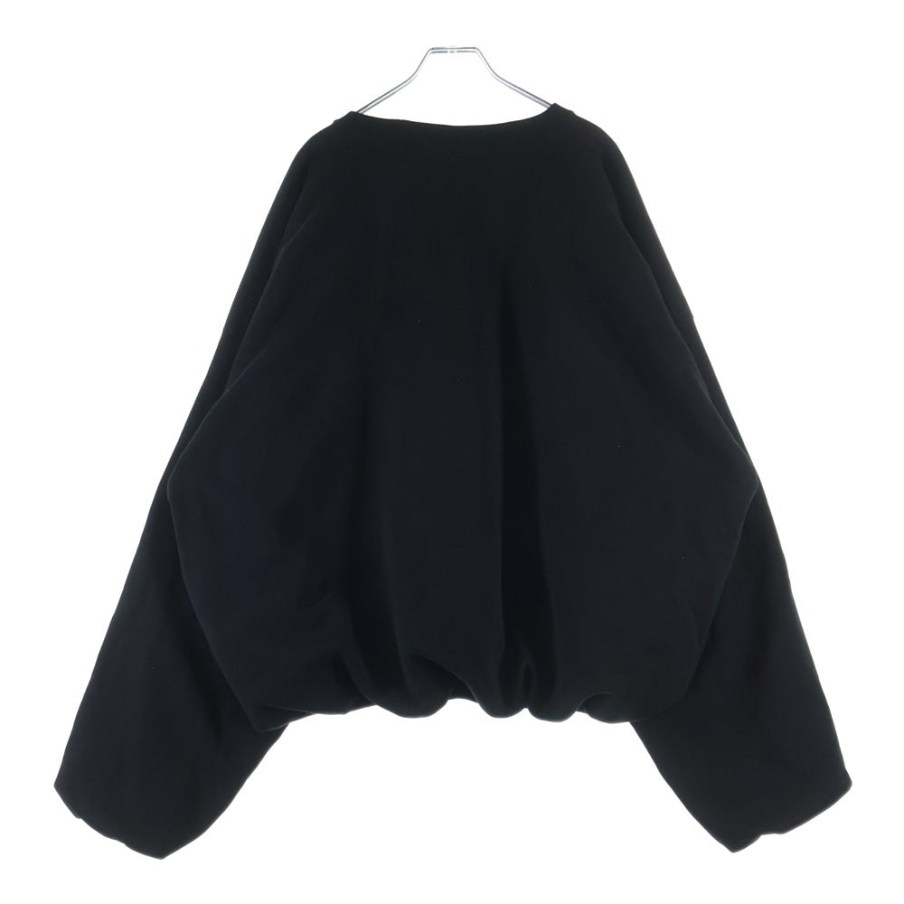 COOTIE PRODUCTIONS(クーティー プロダクションズ) 25AW Swallow Rib Sweat Crew フロントロゴ クルーネックスウェット トレーナー ブラック CTE-25A338