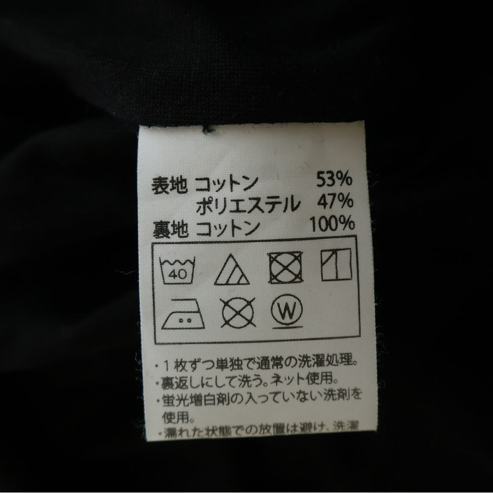 COOTIE PRODUCTIONS(クーティー プロダクションズ) 25AW Swallow Rib Sweat Crew フロントロゴ クルーネックスウェット トレーナー ブラック CTE-25A338