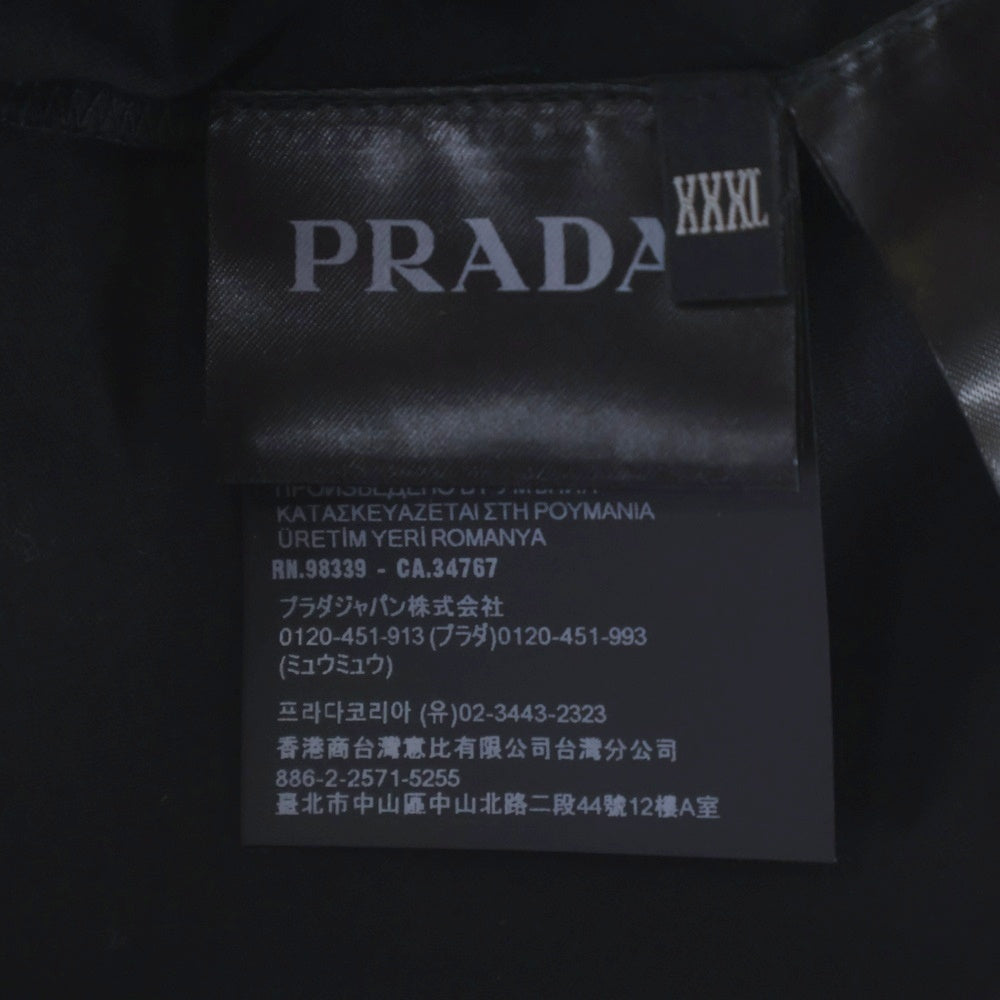 PRADA(プラダ) ポケットロゴ 半袖Tシャツ カットソー ブラック UJN658