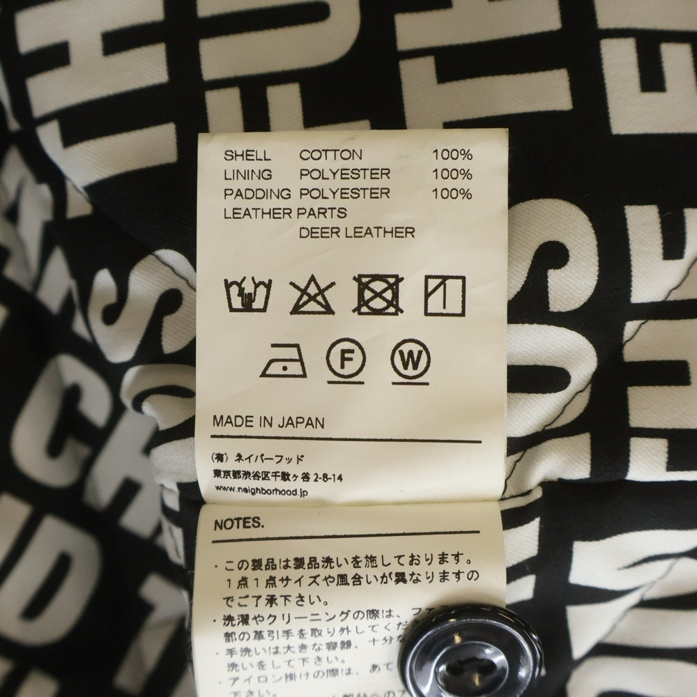 NEIGHBORHOOD(ネイバーフッド) 17AW FIXX.PW JACKET フィックスパッチ レーシングジャケット ブルゾン ブラック 172AQNH-JKM05