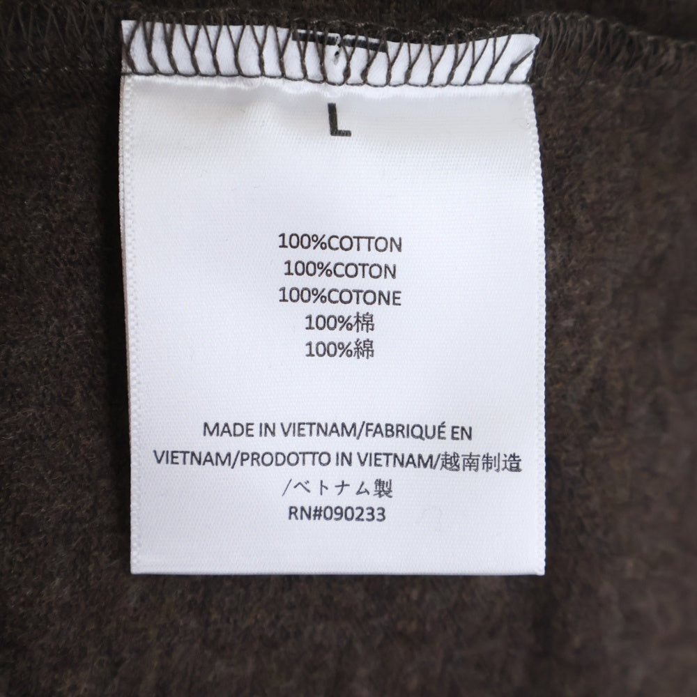 FEAR OF GOD ESSENTIALS(フィアオブゴッド エッセンシャルズ) HEAVY L/S TEE ラバーロゴ 長袖Tシャツ ロンT カットソー ブラウン