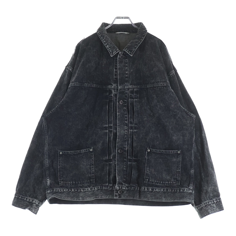 Name.(ネーム) 23AW ARP REMAKE 1ST DENIM JACKET リメイク デニムジャケット ブラック NMJK-001