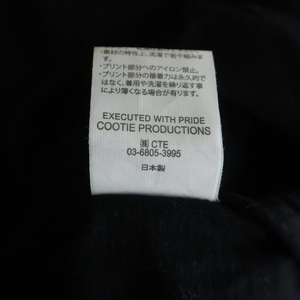 COOTIE PRODUCTIONS(クーティー プロダクションズ) 25SS Print S/S Tee プリントデザイン 半袖Tシャツ カットソー ブラック CTE-25S335
