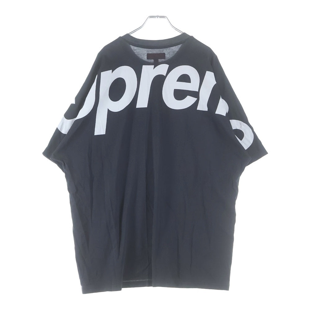 SUPREME(シュプリーム) 23AW Split S/S Top バックロゴプリント スプリット トップ クルーネック半袖Tシャツ ブラック