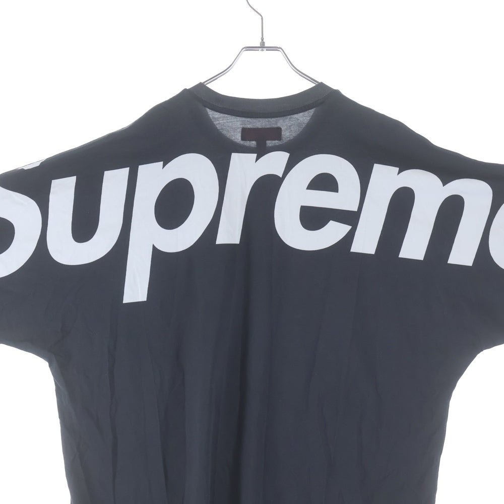 SUPREME(シュプリーム) 23AW Split S/S Top バックロゴプリント スプリット トップ クルーネック半袖Tシャツ ブラック