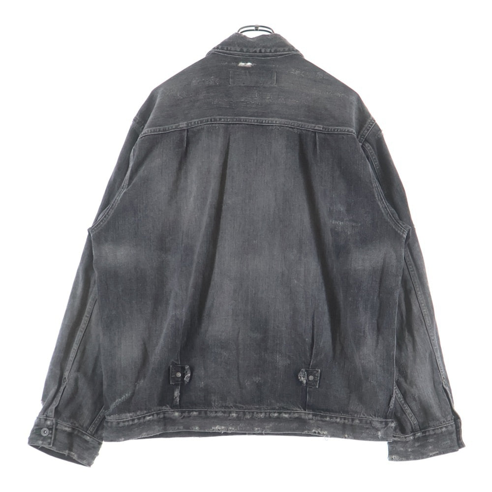 NEIGHBORHOOD(ネイバーフッド) 20AW SAVAGE STOCKMAN TYPE-A デストロイ加工 デニムジャケット グレー 202XBNH-JKM02