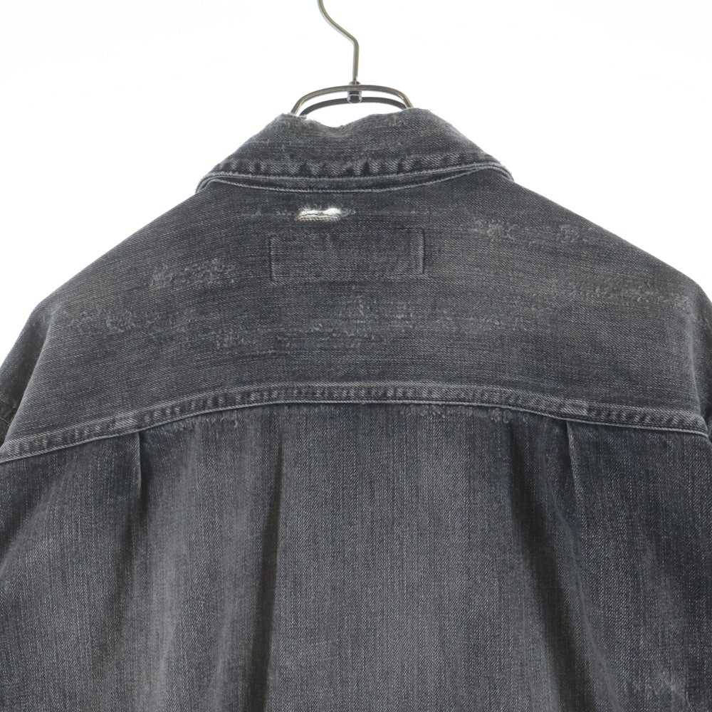 NEIGHBORHOOD(ネイバーフッド) 20AW SAVAGE STOCKMAN TYPE-A デストロイ加工 デニムジャケット グレー 202XBNH-JKM02