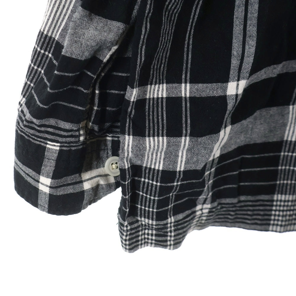 COOTIE PRODUCTIONS(クーティー プロダクションズ) 22SS Madras Check L/S Shirt チェック柄 長袖シャツ ブラック CTE-22S403
