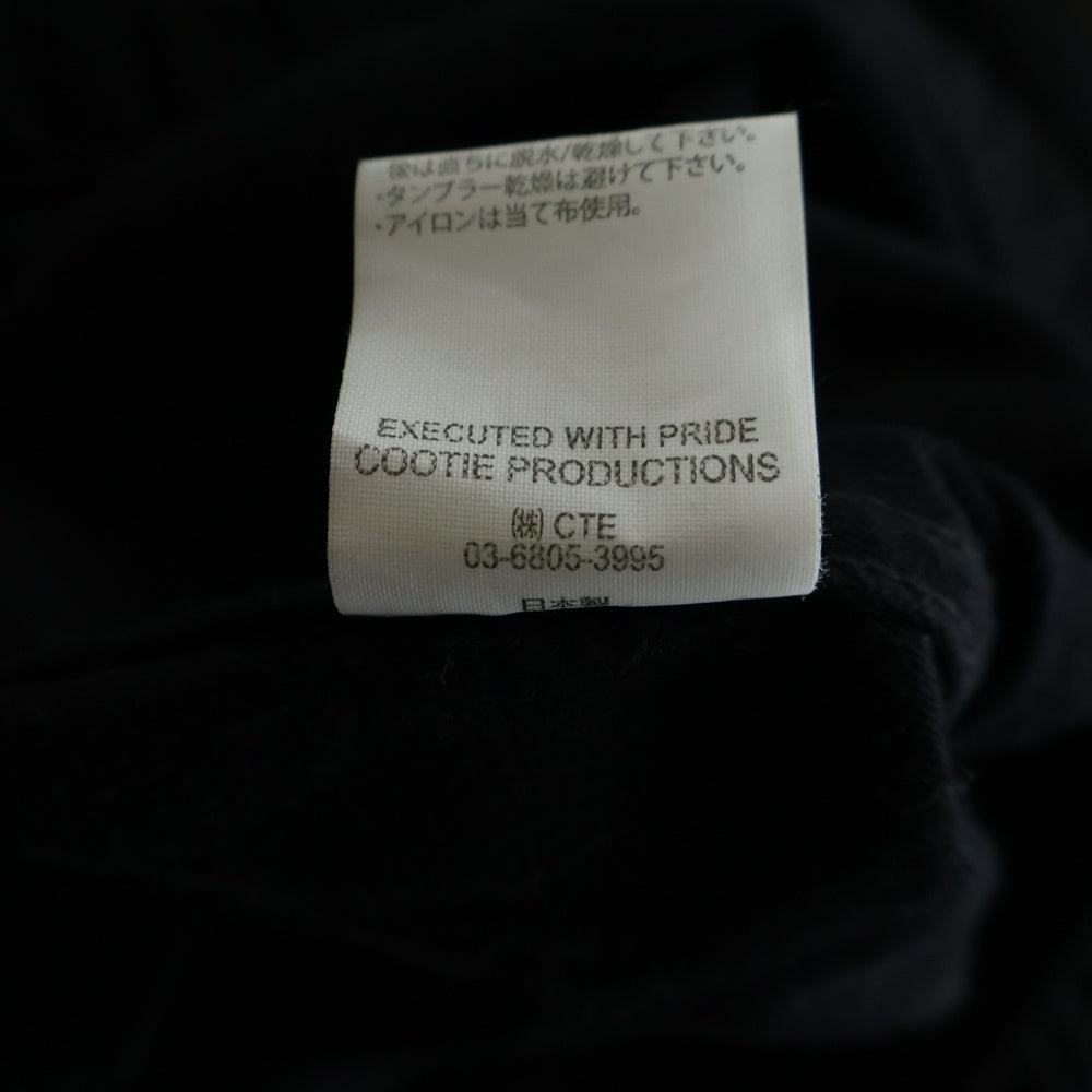 COOTIE PRODUCTIONS(クーティー プロダクションズ) 23SS Silk Nep Work Jacket シルクネップ ワークシャツ 長袖シャツ ブラック CTE-23S204