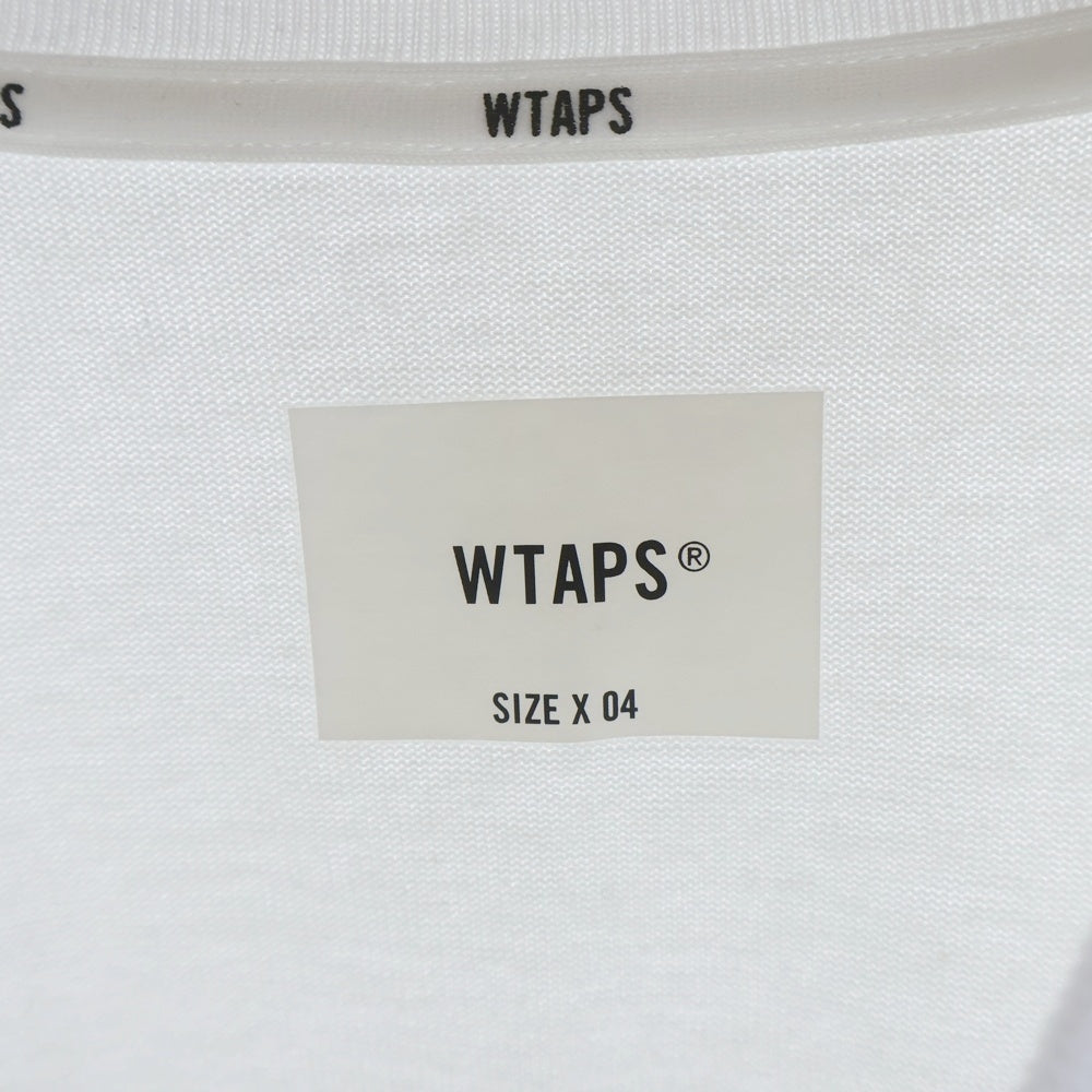 WTAPS(ダブルタップス) 25SS WTAPS IDENTITY LS COTTON アイデンティティ プリント 長袖Tシャツ カットソー ホワイト 251ATDT-CSM16