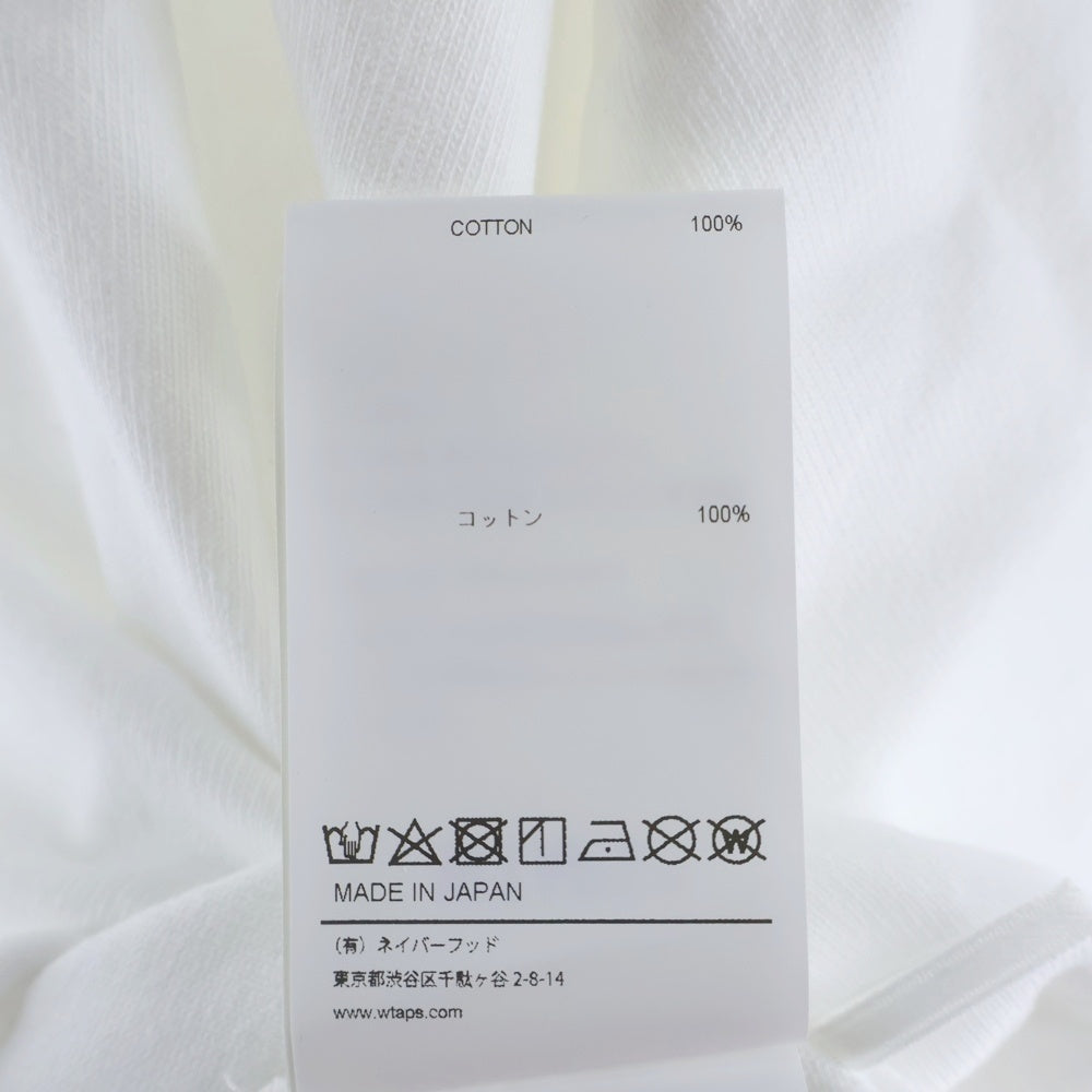 WTAPS(ダブルタップス) 25SS WTAPS IDENTITY LS COTTON アイデンティティ プリント 長袖Tシャツ カットソー ホワイト 251ATDT-CSM16