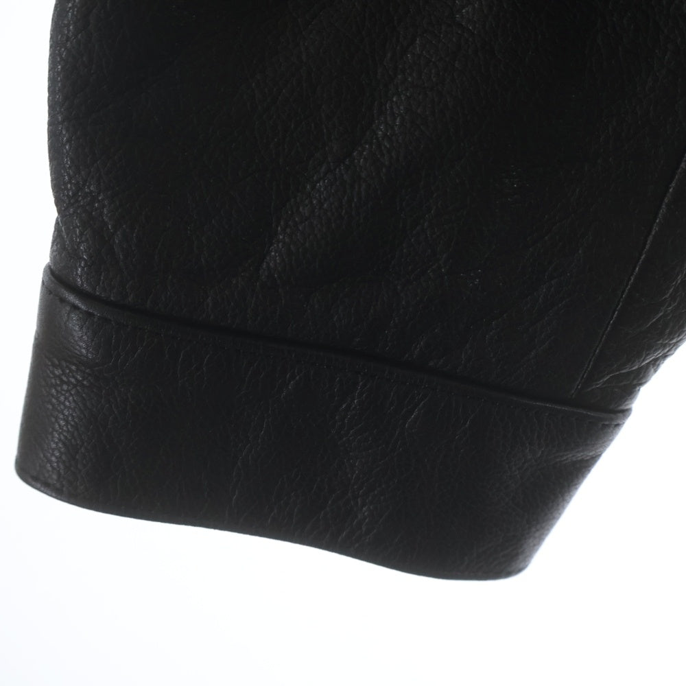 COOTIE PRODUCTIONS(クーティー プロダクションズ) 22AW Leather Coverall ステアハイド レザーカバーオール レザージャケット ブラウン CTE-22A220