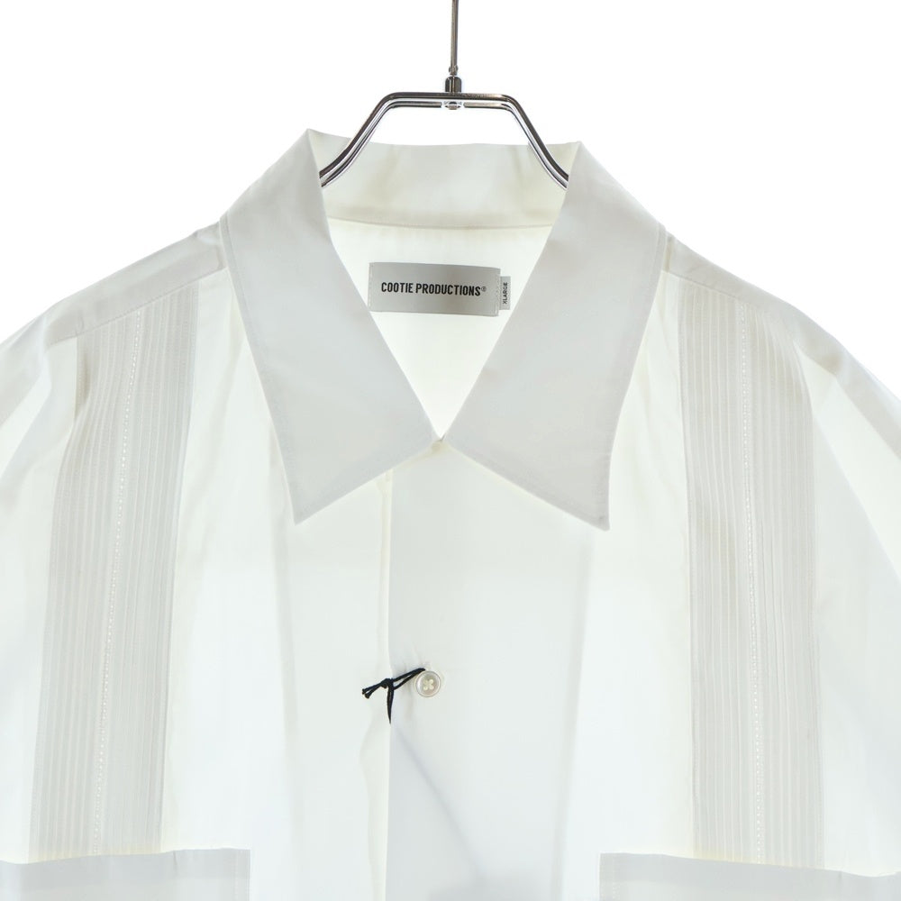 COOTIE PRODUCTIONS(クーティー プロダクションズ) 25SS 120/2 Typewriter Cuba S/S Shirt タイプライター キューバシャツ 半袖シャツ ホワイト CTE-25S408