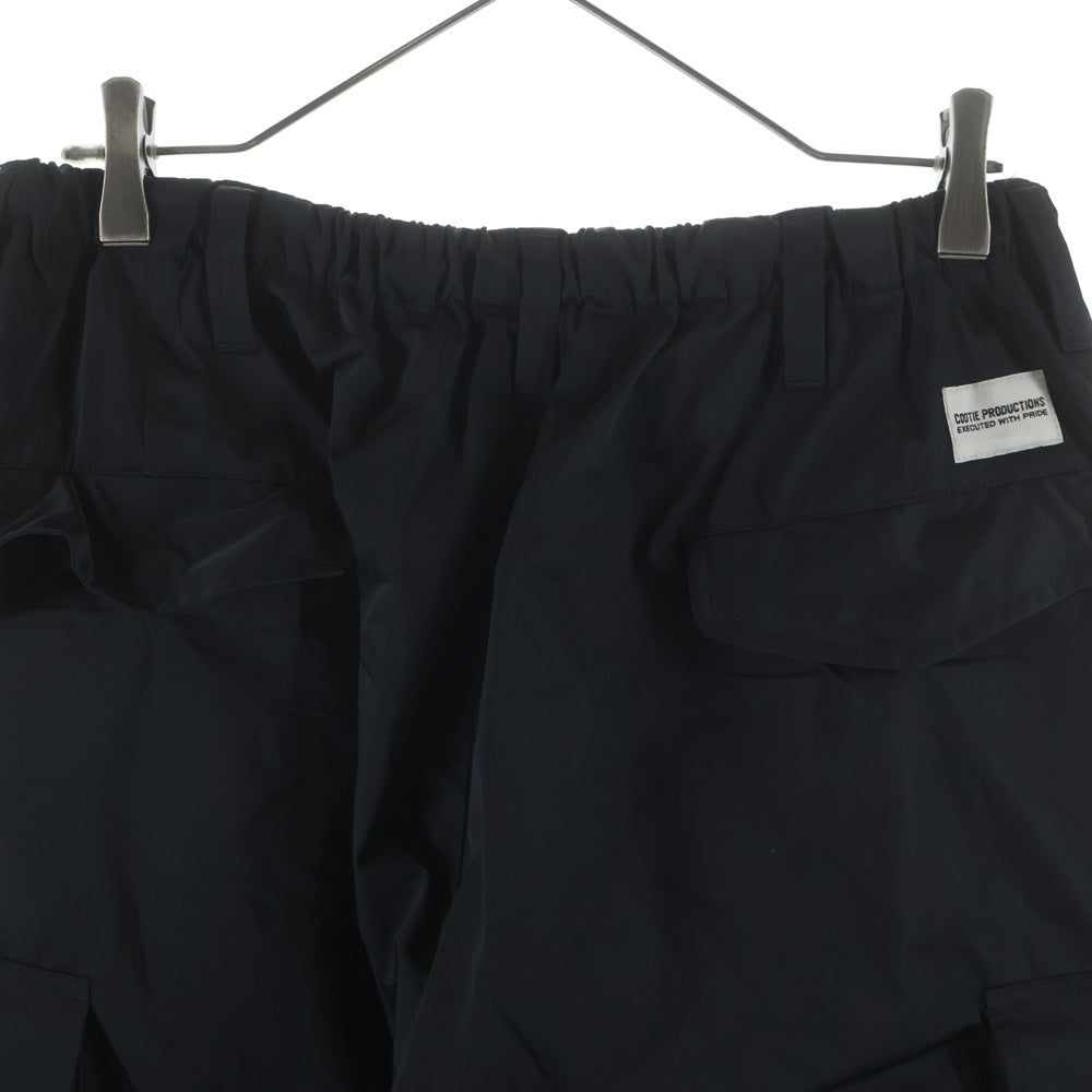 COOTIE PRODUCTIONS(クーティー プロダクションズ) 24AW N/C Weather Cargo Easy Pants ドローコード ワイドカーゴパンツ イージーパンツ ブラック CTE-24A107