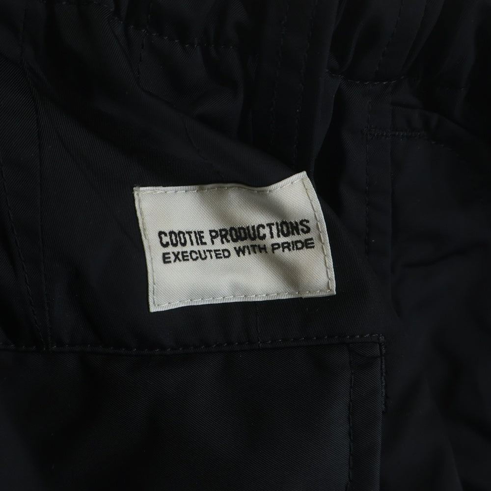 COOTIE PRODUCTIONS(クーティー プロダクションズ) 24AW N/C Weather Cargo Easy Pants ドローコード ワイドカーゴパンツ イージーパンツ ブラック CTE-24A107