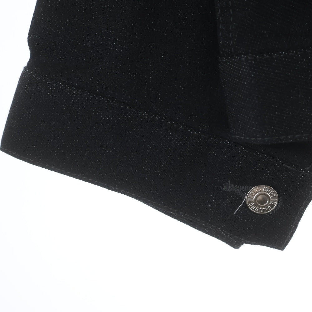 COOTIE PRODUCTIONS(クーティー プロダクションズ) 25AW Reverse Loop Denim Jacket Type 1st リバースループ デニムジャケット 長袖シャツジャケット ブラック CTE-25A201