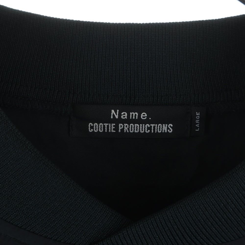 COOTIE PRODUCTIONS(クーティー プロダクションズ) ×NAME ネーム フットボールTシャツ 長袖Tシャツ カットソー ブラック
