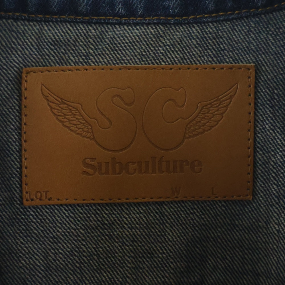 SUBCULTURE(サブカルチャー) Denim Jacket デニムジャケット アウター インディゴ SCJK-CL22