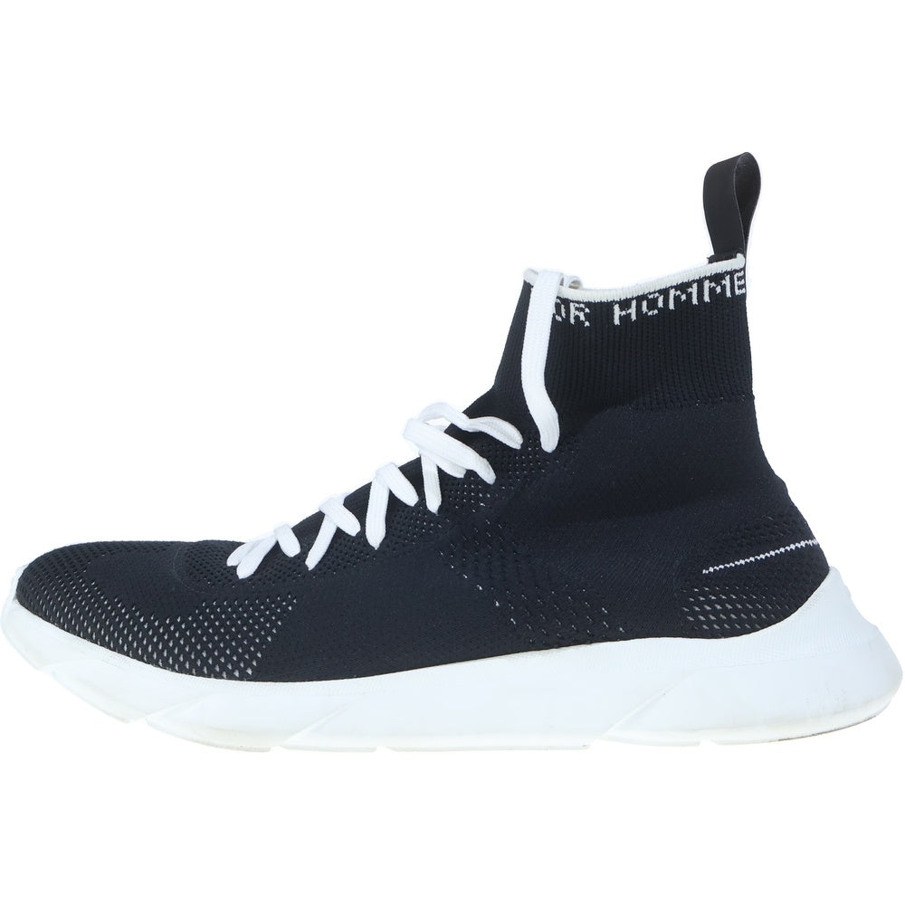 DIOR(ディオール) B21 レースアップソックスシューズ ハイカットスニーカー ブラック