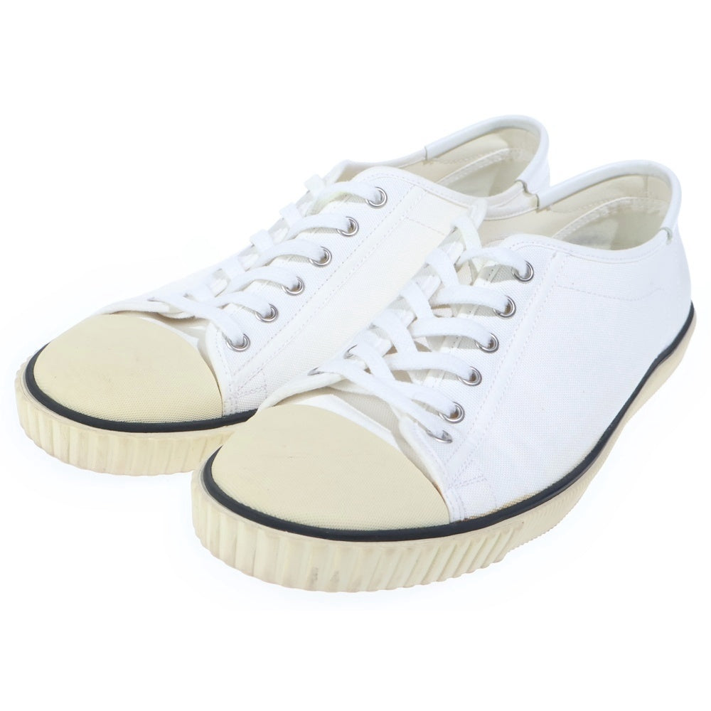 CELINE(セリーヌ) レースアップ キャンバスローカットスニーカー ホワイト VU0199