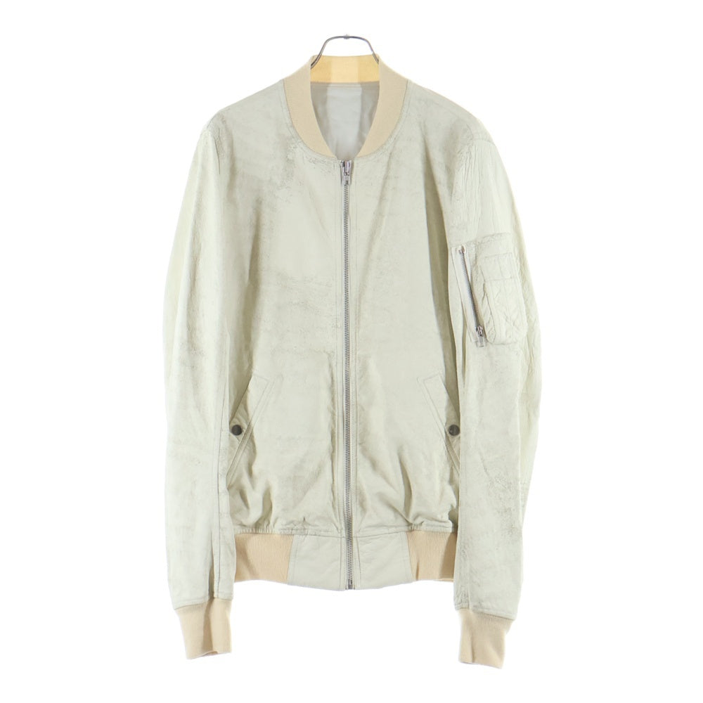 Rick Owens(リックオウエンス) 15SS シングル レザージャケット ホワイト RU15S4771-LB