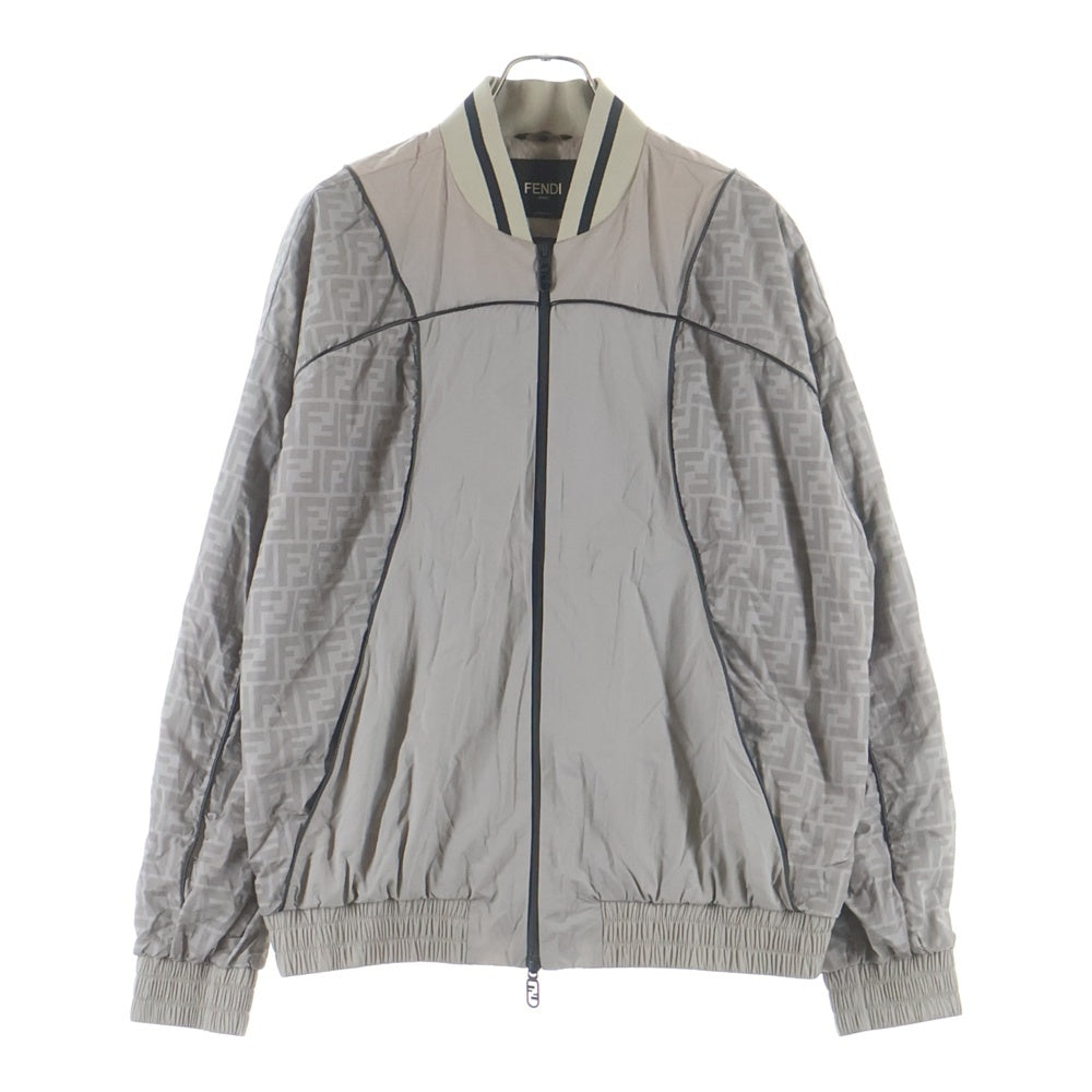 FENDI(フェンディ) ズッカ柄 ナイロンジャケット ブルゾン グレー FAA899 A95A