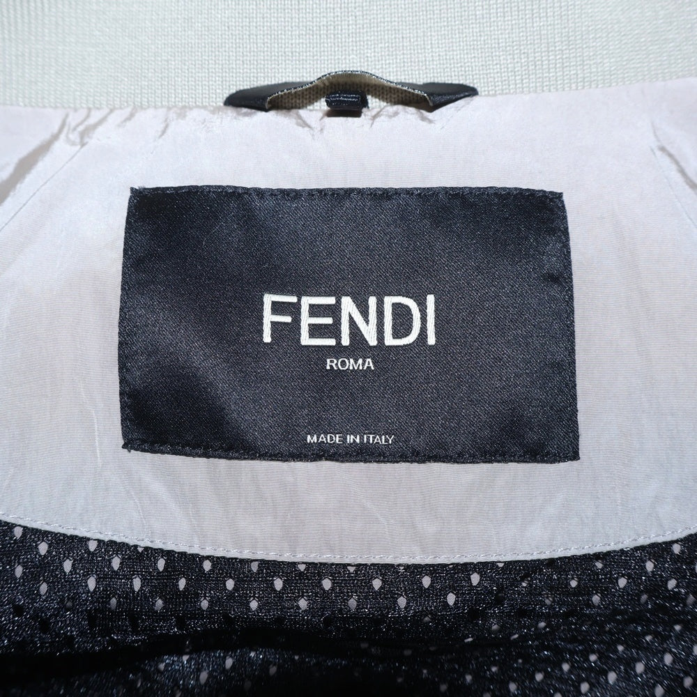 FENDI(フェンディ) ズッカ柄 ナイロンジャケット ブルゾン グレー FAA899 A95A