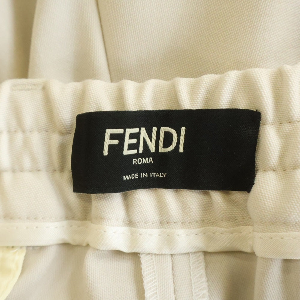FENDI(フェンディ) 22AW センタープレス スラックスパンツ アイボリー FB0767 AL4S