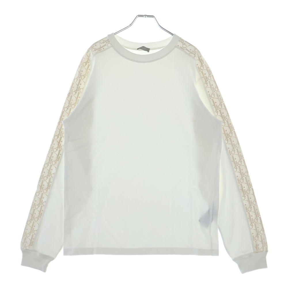DIOR(ディオール) オブリーク アームライン 長袖Tシャツ カットソー ホワイト 113J643A0554