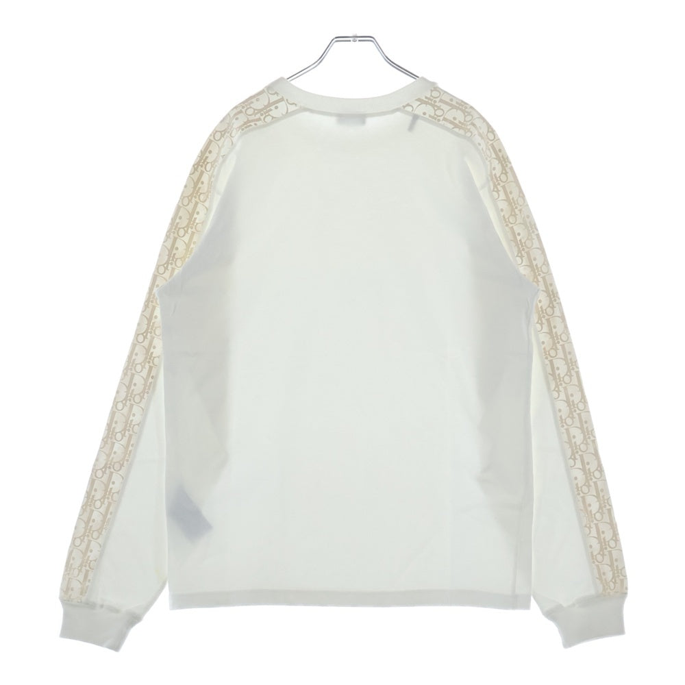 DIOR(ディオール) オブリーク アームライン 長袖Tシャツ カットソー ホワイト 113J643A0554