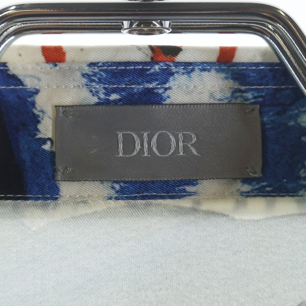 DIOR(ディオール) 総柄デザイン 比翼ボタン 半袖シャツ マルチ 943C553A4707