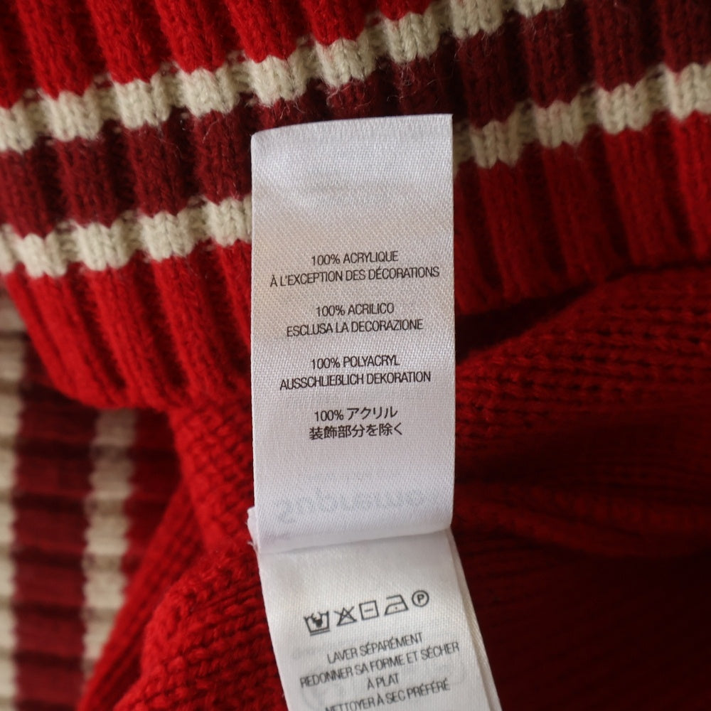 SUPREME(シュプリーム) 25AW Script Stripe Half Zip Sweater スクリプト ストライプ ハーフジップニット セーター レッド